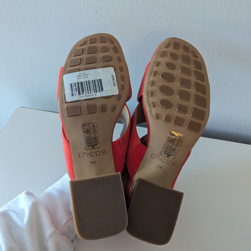 NEW Women's Chico Flame Scarlet Jute Heels 9 Valerie - Picture 5 of 7